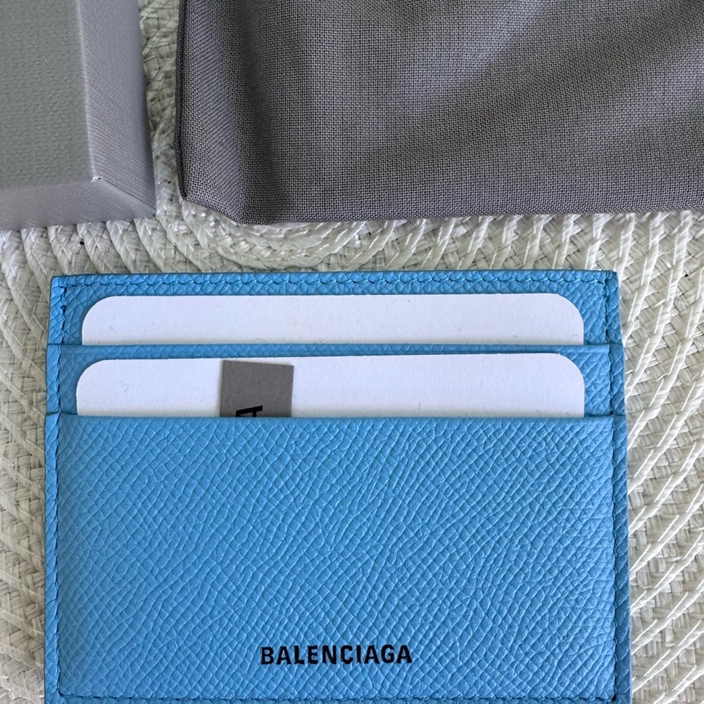 Balenciaga Sky Blue Card Holder